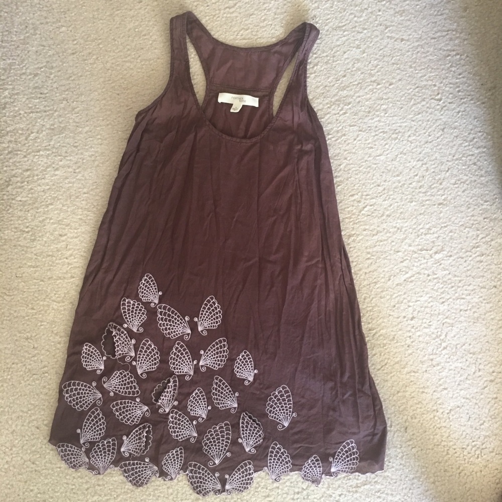 Anthropologie Feather Bone Butterfly Tunic